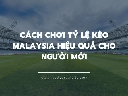 Cách chơi tỷ lệ kèo malaysia hiệu quả cho người mới