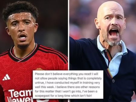 Sancho công khai “bật” HLV Ten Hag vì bị gạch tên ở trận thua Arsenal